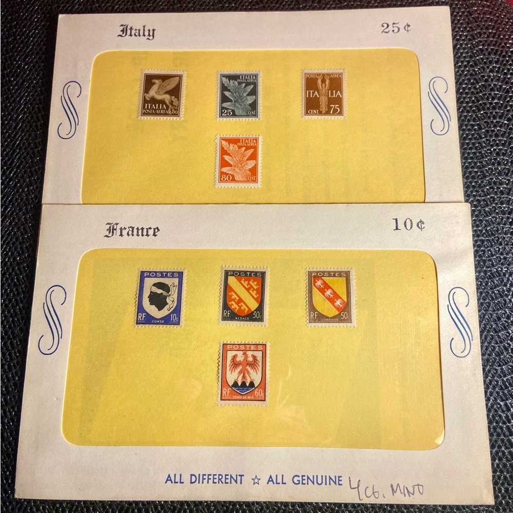 Foreign Postage Stamps Antique Lot Of 8 NM-M Unused